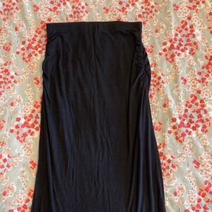 Old Navy Fitted Black Maxi Skirt